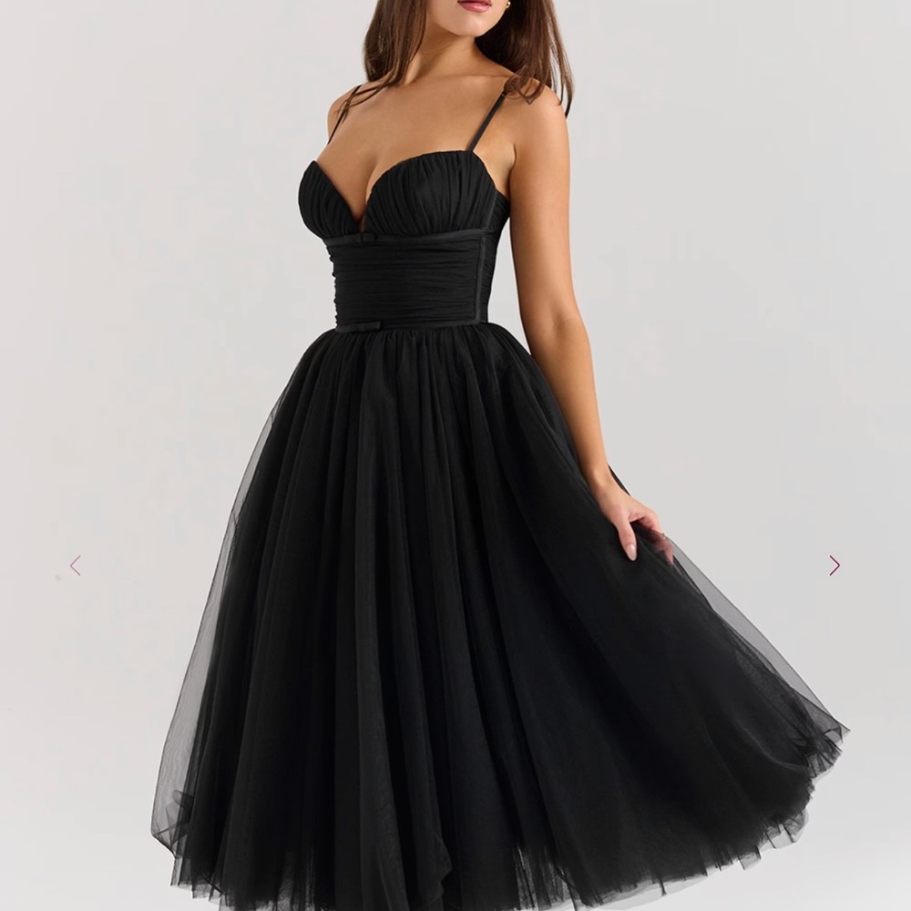 House of CB Black Midi Dress